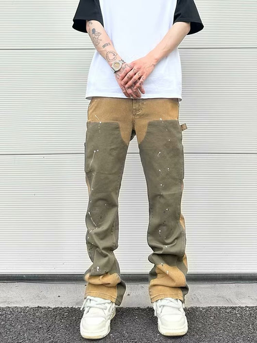 Pantalones de Trabajo Denim Elásticos Efecto Desgastado - Image 14