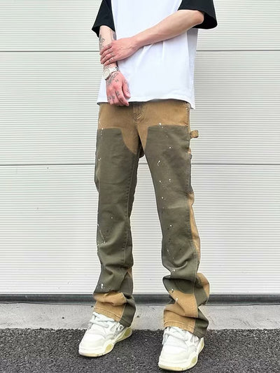 Pantalones de Trabajo Denim Elásticos Efecto Desgastado - Image 17