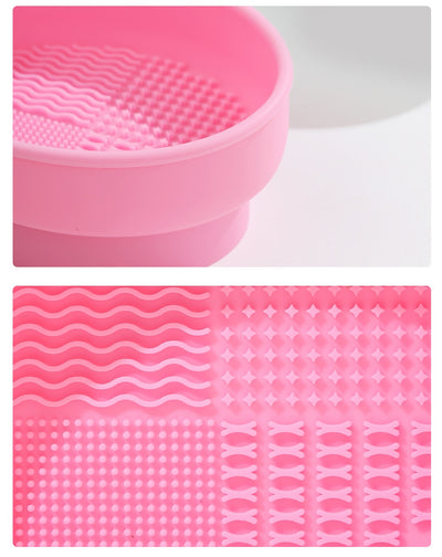 Organizador y Secador de Brochas de Maquillaje con Cuenca de Limpieza - Image 21