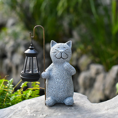 Lámpara Solar Decorativa Gato - Adorno de Jardín Kitten Crafts - Image 10