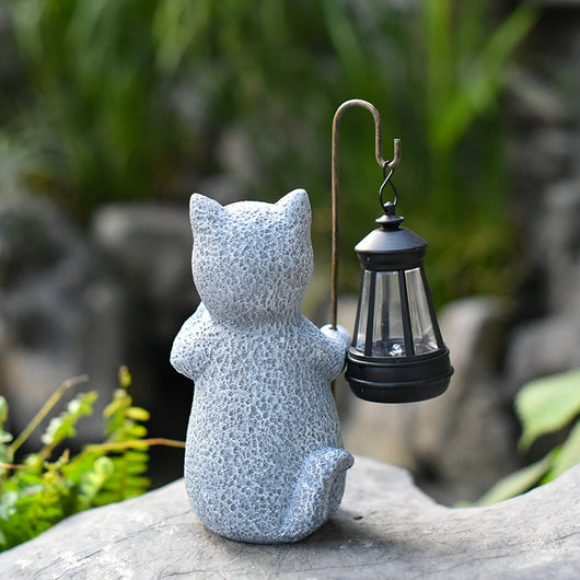 Lámpara Solar Decorativa Gato - Adorno de Jardín Kitten Crafts - Image 11