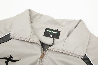 Chaqueta de Cuero PU Bordada para Motociclista - Diseño Holgado Americano - Image 27