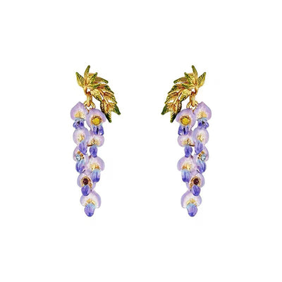 Collar con Aretes de Flor de Glicina - Accesorios de Lujo Minimalista - Image 39