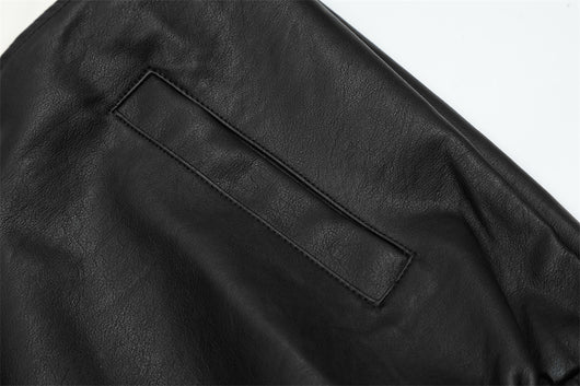 Chaqueta de Cuero Estilo Locomotora para Hombre - Traje de Carreras - Image 39