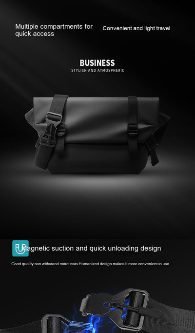 Bolsa Mensajero para Hombre de Gran Capacidad - Estilo Casual y Funcional - Image 9