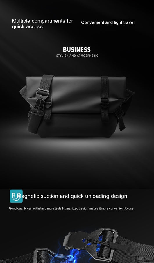 Bolsa Mensajero para Hombre de Gran Capacidad - Estilo Casual y Funcional - Image 9