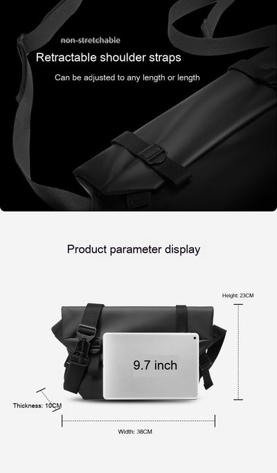 Bolsa Mensajero para Hombre de Gran Capacidad - Estilo Casual y Funcional - Image 10