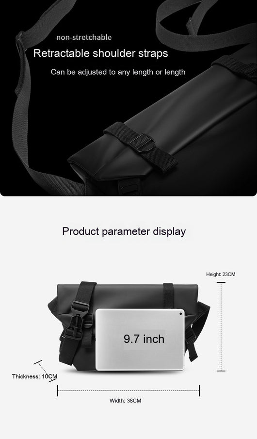 Bolsa Mensajero para Hombre de Gran Capacidad - Estilo Casual y Funcional - Image 10