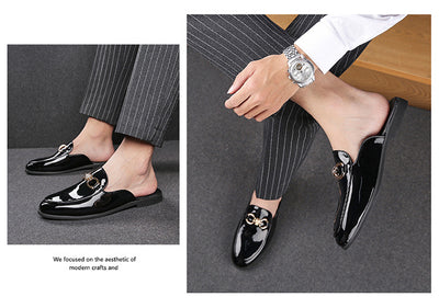 Pantuflas de Cuero para Hombre sin Talón - Cómodas y Fáciles de Poner - Image 18