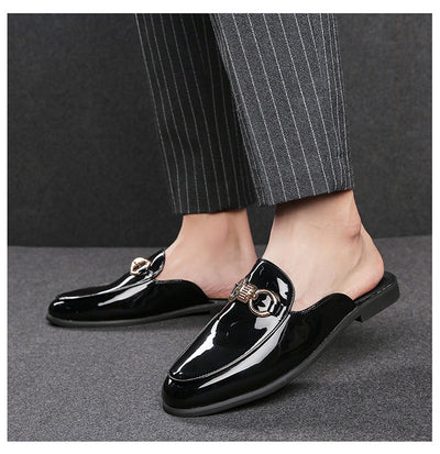 Pantuflas de Cuero para Hombre sin Talón - Cómodas y Fáciles de Poner - Image 21