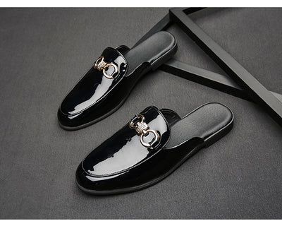 Pantuflas de Cuero para Hombre sin Talón - Cómodas y Fáciles de Poner - Image 22