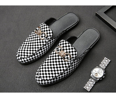 Pantuflas de Cuero para Hombre sin Talón - Cómodas y Fáciles de Poner - Image 25