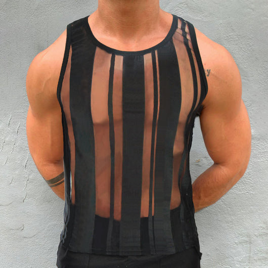 Chaleco de Malla Transparente Verano para Hombre - Image 7