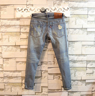 Pantalones Vaqueros Cropped Rotos - Image 11