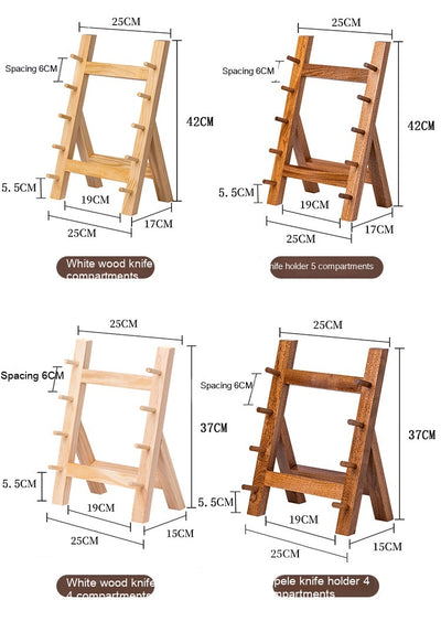 Soporte para Cuchillos de Madera Sapele - Organizador de Cocina Premium - Image 27