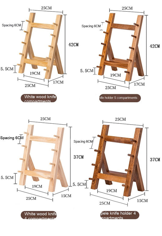Soporte para Cuchillos de Madera Sapele - Organizador de Cocina Premium - Image 27