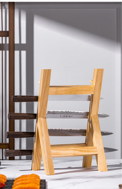 Soporte para Cuchillos de Madera Sapele - Organizador de Cocina Premium - Image 28
