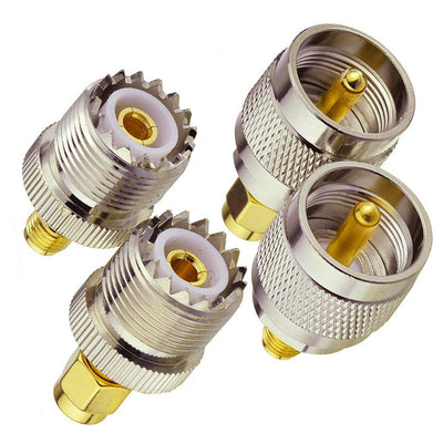Kit de 4 Conectores UHF PL259 Macho-Hembra SO239 para Intercomunicadores de Motocicleta - Image 8