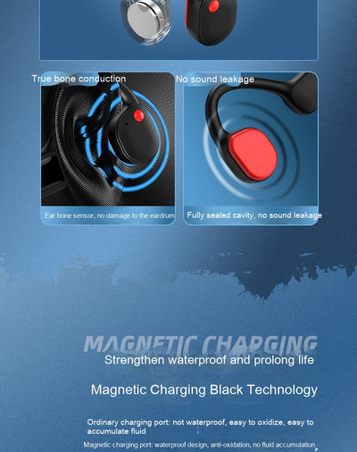 Auriculares Deportivos Inalámbricos con Conducción Ósea Resistentes al Agua - Image 11