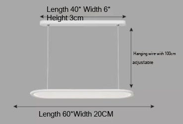 Lámpara LED Lineal Moderna para Oficina y Restaurante - Image 12