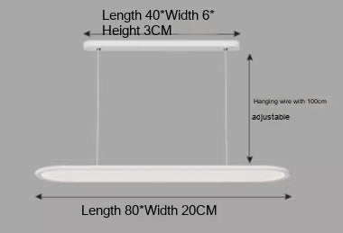 Lámpara LED Lineal Moderna para Oficina y Restaurante - Image 13