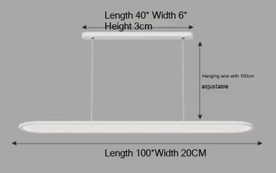 Lámpara LED Lineal Moderna para Oficina y Restaurante - Image 14