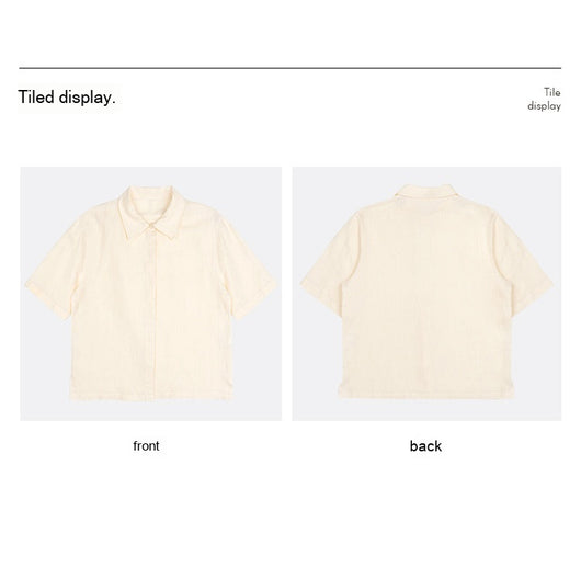 Camisa de Lino Puro con Textura Francesa para Mujer - Image 30