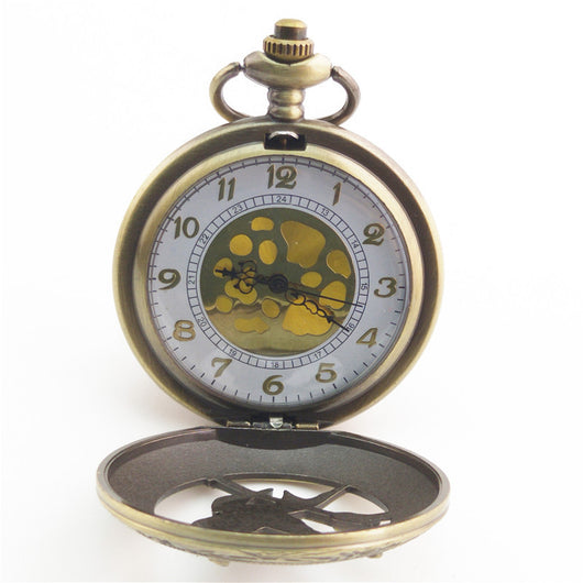 Reloj de Bolsillo Vintage con Diseño de Pájaro y Flecha Antiguo - Image 35