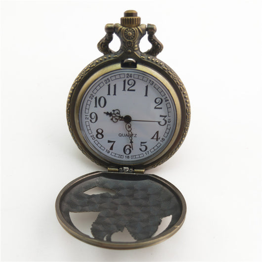 Reloj de Bolsillo Vintage con Diseño de Pájaro y Flecha Antiguo - Image 37