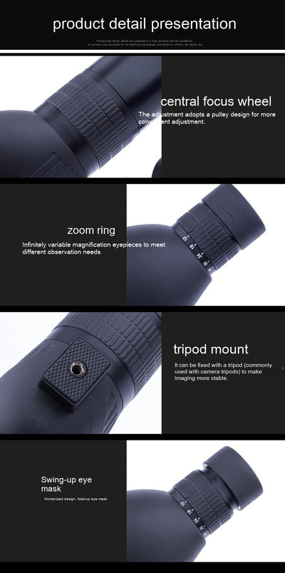 Telescopio Monocular 12-36x de Alta Definición para Observación de Aves - Image 32