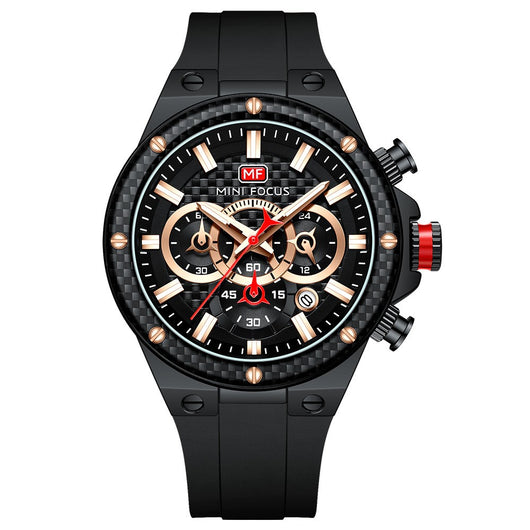 Reloj Deportivo Impermeable con Anillo de Fibra de Carbono - Image 7