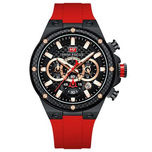 Reloj Deportivo Impermeable con Anillo de Fibra de Carbono - Image 8