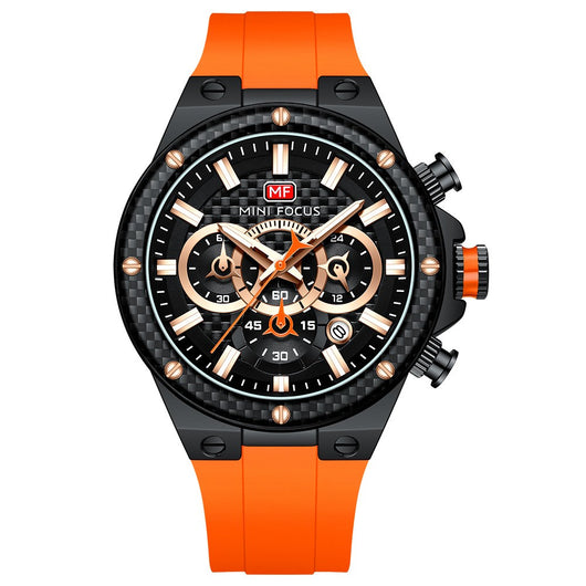 Reloj Deportivo Impermeable con Anillo de Fibra de Carbono - Image 12