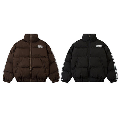 Chaqueta Acolchada para Hombre con Cuello Alto y Rayas Laterales - Image 22