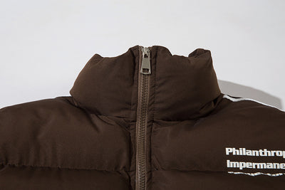 Chaqueta Acolchada para Hombre con Cuello Alto y Rayas Laterales - Image 28