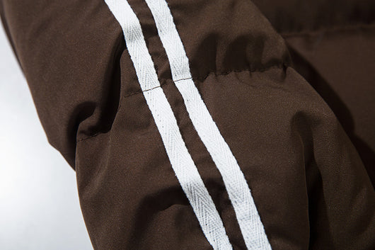Chaqueta Acolchada para Hombre con Cuello Alto y Rayas Laterales - Image 31