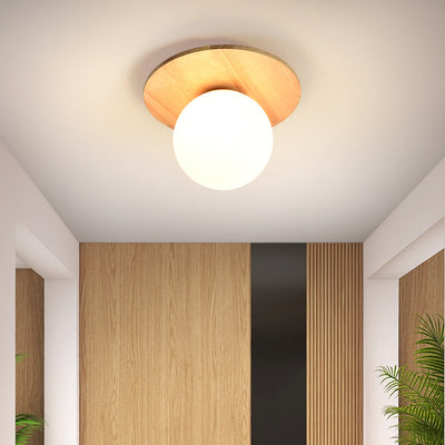 Lámpara de Entrada Estilo Nórdico y Japonés en Madera - Image 16