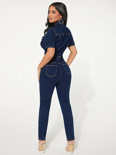 Enterizo Skinny de Mezclilla para Mujer - Diseño Ajustado y Moderno - Image 45