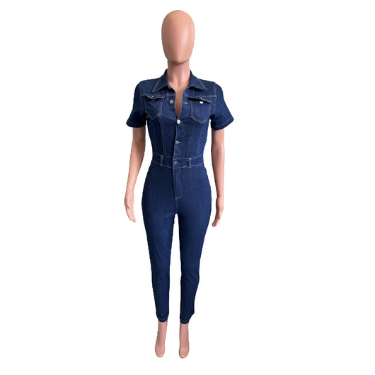 Enterizo Skinny de Mezclilla para Mujer - Diseño Ajustado y Moderno - Image 49
