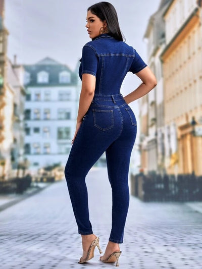 Enterizo Skinny de Mezclilla para Mujer - Diseño Ajustado y Moderno - Image 61