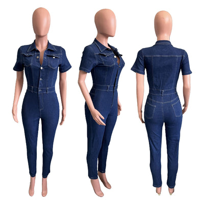 Enterizo Skinny de Mezclilla para Mujer - Diseño Ajustado y Moderno - Image 63