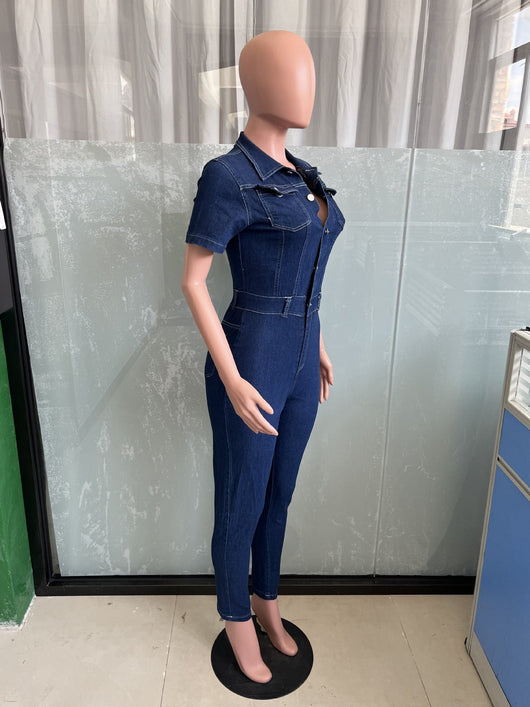 Enterizo Skinny de Mezclilla para Mujer - Diseño Ajustado y Moderno - Image 66