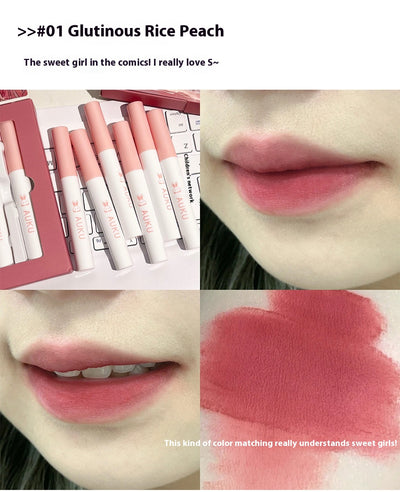 Set de 6 Labiales Mate Velvetado Blanco - Acabado Profesional para Fiestas - Image 27