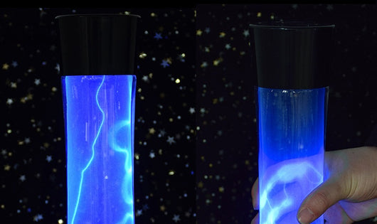 Lámpara Esférica LED Azul con Control por Voz y Efecto Relámpago - Image 37