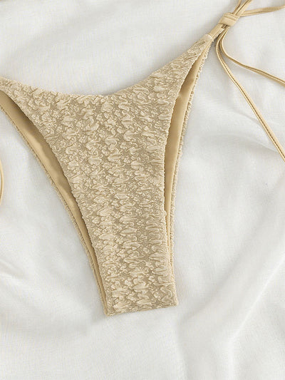 Bikini Cintura Alta con Cordones Laterales para Playa - Image 15