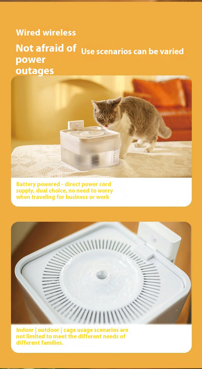 Dispensador de Agua Inteligente con Inducción Inalámbrica para Mascotas - Image 14