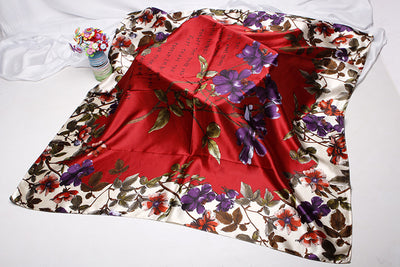 Pañuelo de Seda Estampado Vintage para Mujer - Image 95