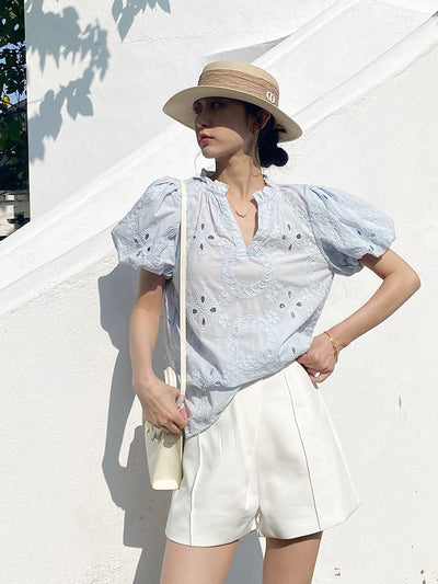 Blusa Francesa Elegante para Mujer - Estilo Festivo - Image 18