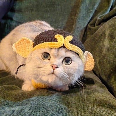 Gorro Tejido para Mascotas - Sombrero Divertido para Gatos y Perros - Image 37