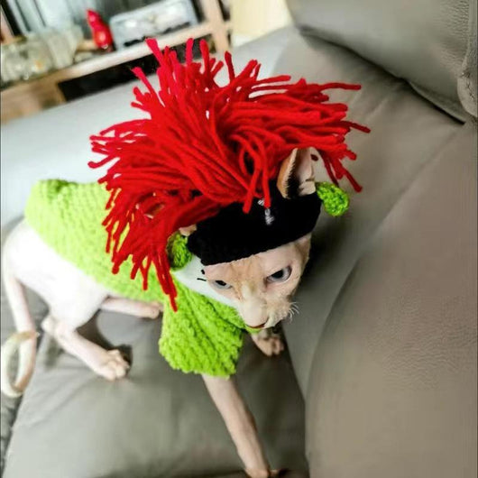 Gorro Tejido para Mascotas - Sombrero Divertido para Gatos y Perros - Image 38